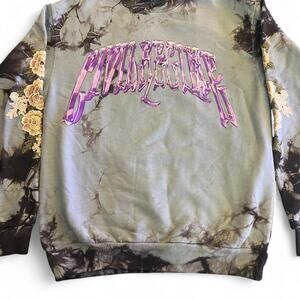 Brand New Civil Regime Baby Blue and black tie-dye sweatshirt Size XXL